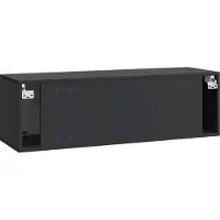 vidaXL Wandmontage TV-kast Zwart 98 x 31 x 30 cm Bewerkt hout