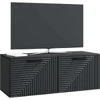 vidaXL Wandmontage TV-kast Zwart 78,5 x 31 x 30 cm Bewerkt hout