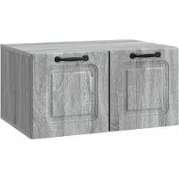 vidaXL Wandmontage TV-kast Grijs sonoma 59,5 x 41 x 30 cm Bewerkt hout