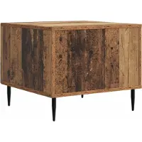 vidaXL Salontafel met lade Oud hout 49 x 50 x 40 cm Bewerkt hout