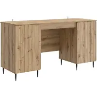 Syfax Bureau Artisanaal eiken Bewerkt hout 142,5 x 50 x 75 cm