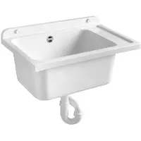Hak Spoelbak voor kast 58x38cm, kunststof, wit