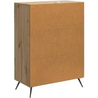 vidaXL Dressoir Artisanaal eiken 66 x 34,5 x 90 cm Bewerkt hout