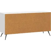 vidaXL TV Kast Hoogglans Wit 102 x 34,5 x 50 cm Bewerkt hout