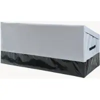 Casa.pro Tuin opbergbox Alanno 52/75x155x64 cm grijs en zwart 560L