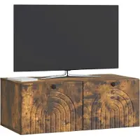 vidaXL Wandmontage TV-kast Gerookt eiken 78,5 x 41 x 30 cm