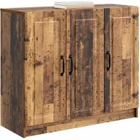 vidaXL Dressoir Oud hout 89 x 34,5 x 77 cm Bewerkt hout