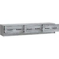 vidaXL TV Kast 147 x 34,5 x 27 cm Grijs sonoma Bewerkt hout