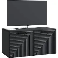 vidaXL Wandmontage TV-kast Zwart 59,5 x 31 x 30 cm Bewerkt hout