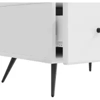 vidaXL TV Kast met lade Hoogglans Wit 147 x 34,5 x 30 cm Bewerkt hout