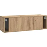 vidaXL Wandmontage TV-kast 98 x 31 x 30 cm Artisanaal eiken