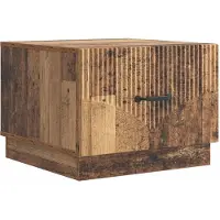 vidaXL Salontafel met lade Oud hout 49 x 50 x 37 cm Bewerkt hout