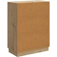 vidaXL Dressoir Artisanaal eiken 66 x 34,5 x 87 cm Bewerkt hout
