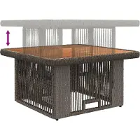 vidaXL Tuin Eettafel Set 3 st Grijs en Donkergrijs poly rattan