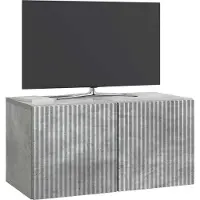 vidaXL Wandmontage TV-kast Betongrijs 59,5 x 31 x 30 cm Bewerkt hout