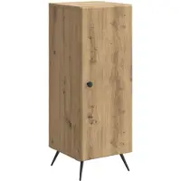 vidaXL Dressoir Artisanaal eiken 33 x 34,5 x 90 cm Bewerkt hout