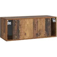 vidaXL Wandmontage TV-kast 78,5 x 31 x 30 cm Oud hout Bewerkt hout