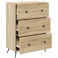 vidaXL Ladekast 66 x 34,5 x 90 cm Bewerkt hout Sonoma Eiken