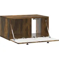 vidaXL Wandmontage TV-kast 59,5 x 41 x 30 cm Gerookt eiken
