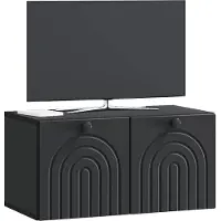 vidaXL Wandmontage TV-kast Zwart 59,5 x 31 x 30 cm Bewerkt hout