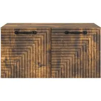 vidaXL Wandmontage TV-kast Gerookt eiken 59,5 x 41 x 30 cm