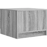 vidaXL Salontafel Grijs sonoma 49 x 50 x 37 cm Bewerkt hout