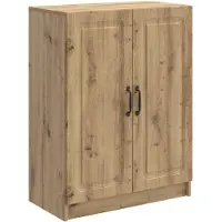vidaXL Dressoir Artisanaal eiken 66 x 34,5 x 87 cm Bewerkt hout
