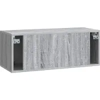 vidaXL Wandmontage TV-kast Grijs sonoma 78,5 x 31 x 30 cm Bewerkt hout