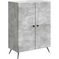 vidaXL Dressoir Betongrijs 66 x 34,5 x 90 cm Bewerkt hout