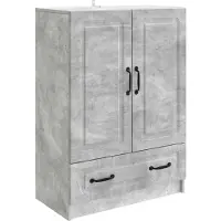 vidaXL Dressoir met lade Betongrijs 66 x 34,5 x 92 cm Bewerkt hout