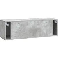 vidaXL Wandmontage TV-kast Betongrijs 98 x 31 x 30 cm Bewerkt hout