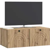 vidaXL Wandmontage TV-kast 78,5 x 41 x 30 cm Artisanaal eiken