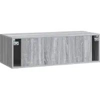 vidaXL Wandmontage TV-kast Grijs sonoma 98 x 41 x 30 cm Bewerkt hout
