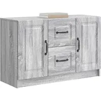 vidaXL Dressoir met lade Grijs sonoma 89 x 34,5 x 57 cm Bewerkt hout