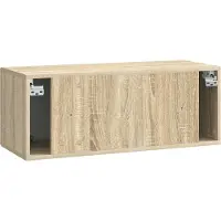 vidaXL Wandmontage TV-kast Sonoma Eiken 78,5 x 31 x 30 cm Bewerkt hout