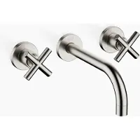 Dornbracht Tara afbouwdeel voor 3 gats wandkraan sprong 190mm platina mat