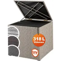 Casaria Polyrotan kussenbox Crème 318L