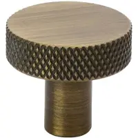 Beslag Design Flat Knob 26 - Knoppen en deurgrepen Aluminium Antique Bronze - 309153-11