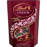Lindt LINDOR Double Chocolate chocolade bonbons 200 gram - 16 zacht smeltende chocolade bonbons - Vaderdag Cadeau