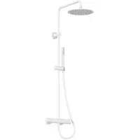 Ravak - Doucheset met thermostaat, diameter 25 cm, mat wit X070579