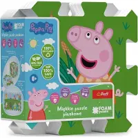 Trefl Peppa Pig Schuimpuzzel - Grote Zachte Speelmat & Bouwpuzzel