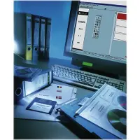 Leitz etiketten voor Standaard Ordners - Printbaar - Grijs - 100 Stuks