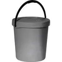 PLAST TEAM Vertriebs GmbH - Prullenbak / Afvalbak - scharnierend deksel - 2 x 25 l Seattle Swing - grijs