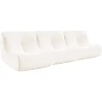 Sweeek Fauteuils corduroy Sokol 1 zitplaats (set van 3) Crème