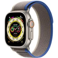 Apple Watch Ultra 49mm Trail Horlogeband Blauw/Grijs S/M
