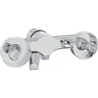 vidaXL Douchemengkraan, chroom, G 1/2 inch, messing