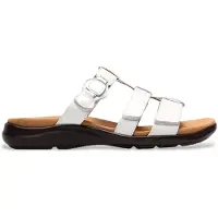 Clarks Dames Kitly Pearl leren schoenen wit lakleer (37), Plat, Geen, Casual 26185967