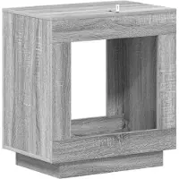 vidaXL Bijzettafel Grijs sonoma 60 x 40 x 65 cm Bewerkt hout