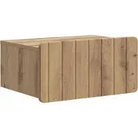vidaXL Muurbevestigde Nachttafel 2 st Artisanaal eiken