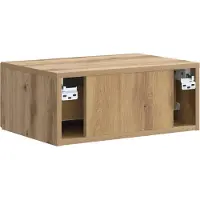vidaXL Muurbevestigde Nachttafel Artisanaal eiken 49 x 34,5 x 20 cm
